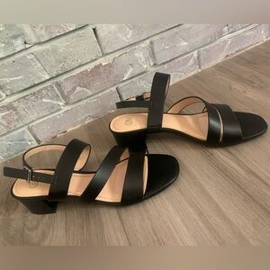 Elegant Black Strappy Sandals